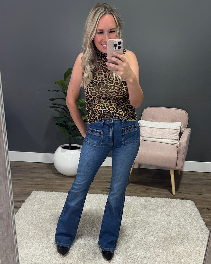 KanCan Jada Patch Pocket Flare Jeans FINAL SALE KanCan