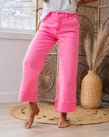 KanCan Jess Wide Leg Jeans - Neon Pink KanCan