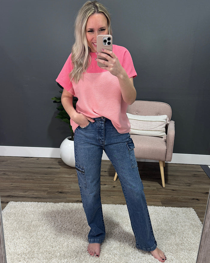 KanCan Turn Things Around 90's Cargo Straight Jeans FINAL SALE KanCan