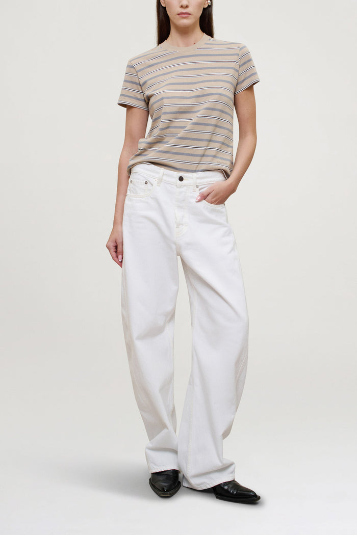 Kenzie Tshirt - Almond Stripe