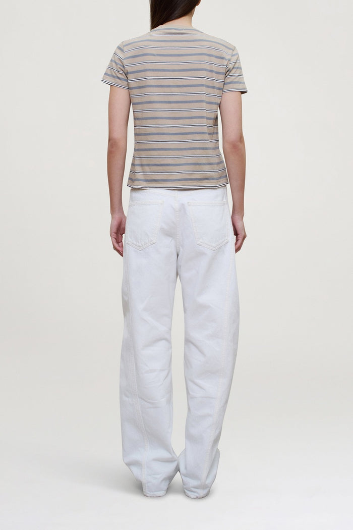 Kenzie Tshirt - Almond Stripe