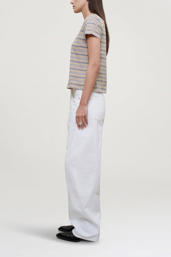 Kenzie Tshirt - Almond Stripe