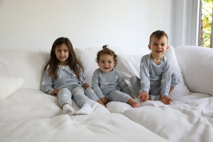 Kid's Heather Grey Star Lounge Set image 0