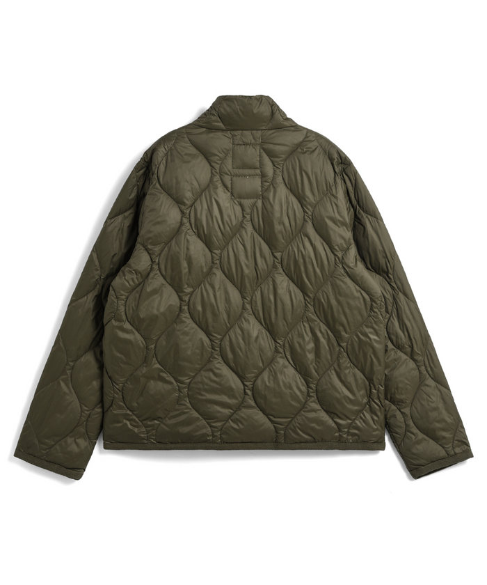 Kids Military Hi-Neck W-Zip Down Jacket (Soft Shell)