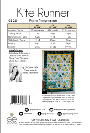 Kite Runner Quilt Pattern