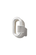 Knurled Chubby Medium Lock - Silver