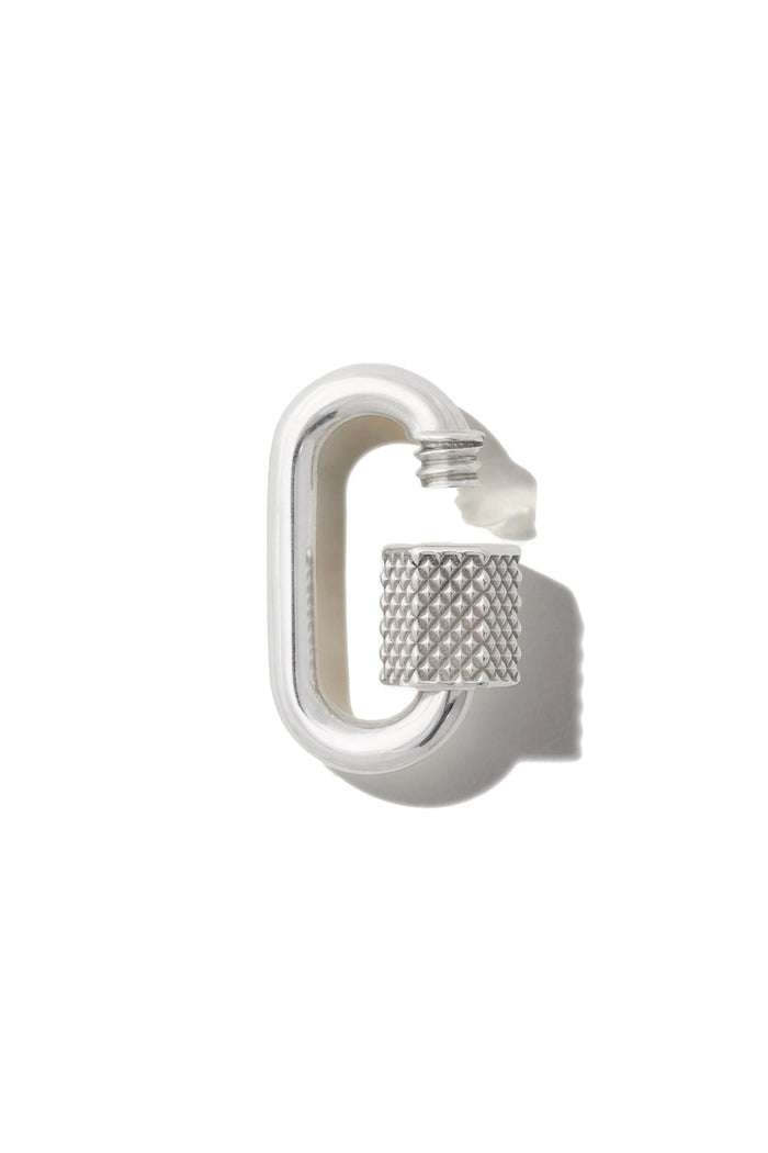 Knurled Chubby Medium Lock - Silver