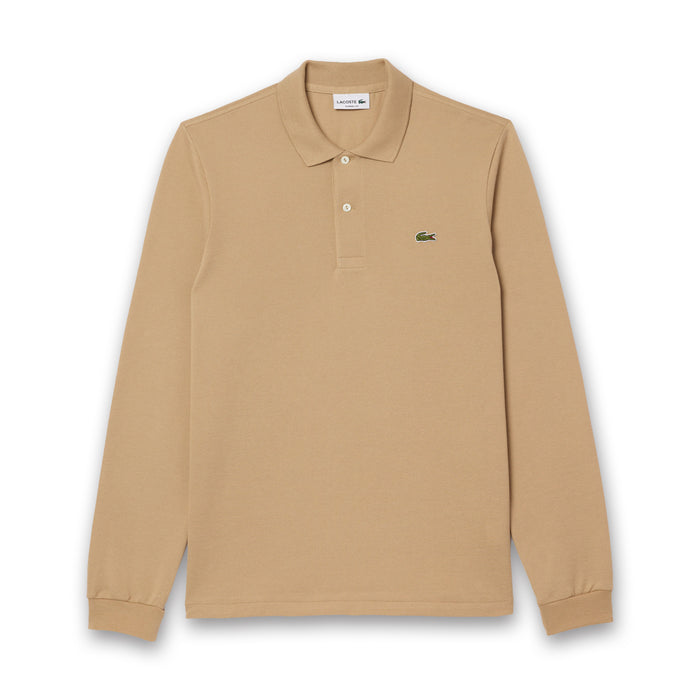 Lacoste - Classic Fit LS Polo in Beige - Nigel Clare