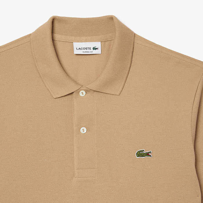 Lacoste - Classic Fit LS Polo in Beige - Nigel Clare