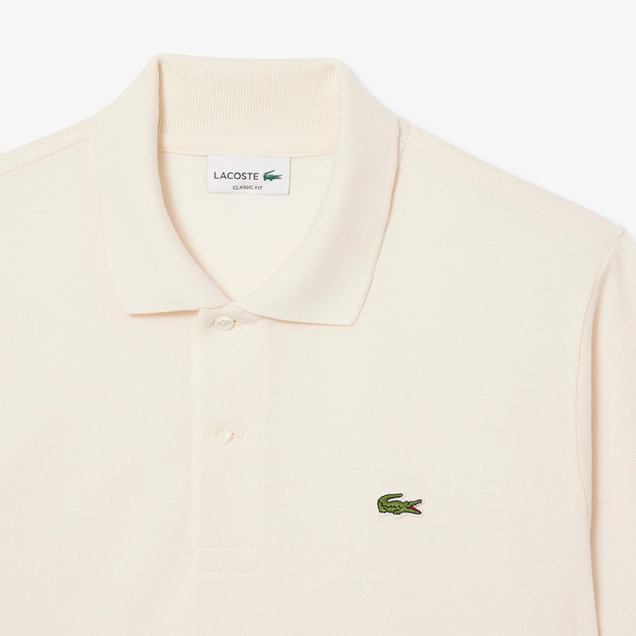 Lacoste - Classic Fit Original Piqué Polo in Ecru White - Nigel Clare
