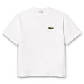 Lacoste - Loose Fit Heavy Cotton Badge T-Shirt in White - Nigel Clare
