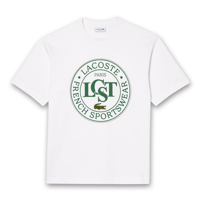 Lacoste - Loose Fit Heavy Cotton Printed T-Shirt - Nigel Clare