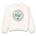 Lacoste - Loose Fit Printed Fleece Sweatshirt in White - Nigel Clare