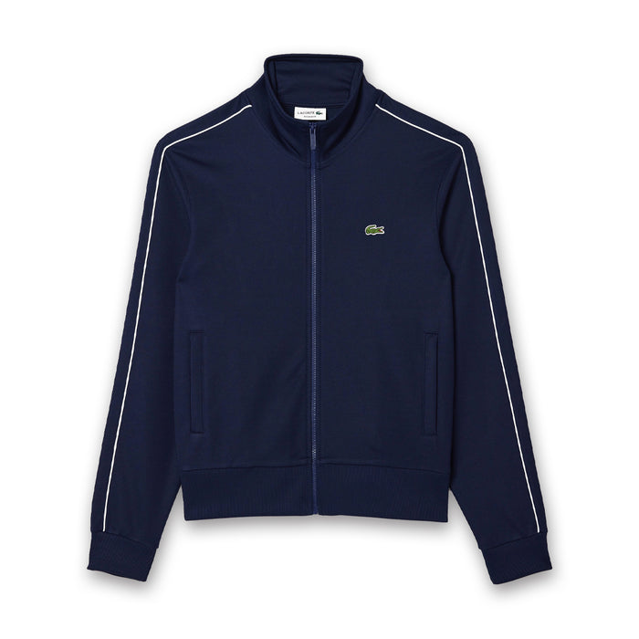 Lacoste - Paris Piqué Zip Front Track Jacket in Navy - Nigel Clare