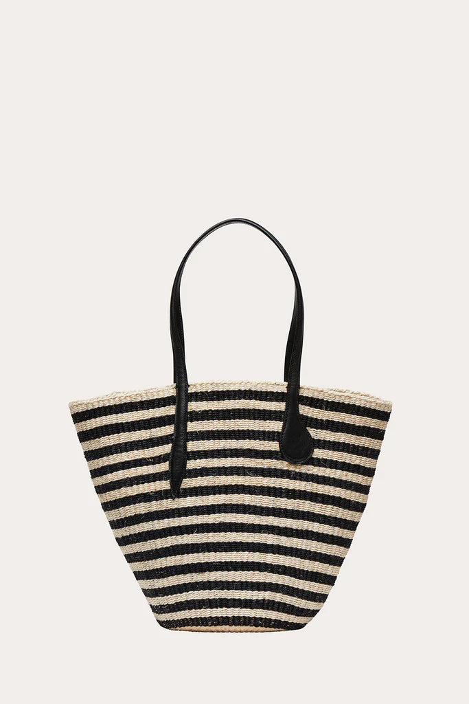 Large Sprout Basket - Dark Brown/Cream Sisal