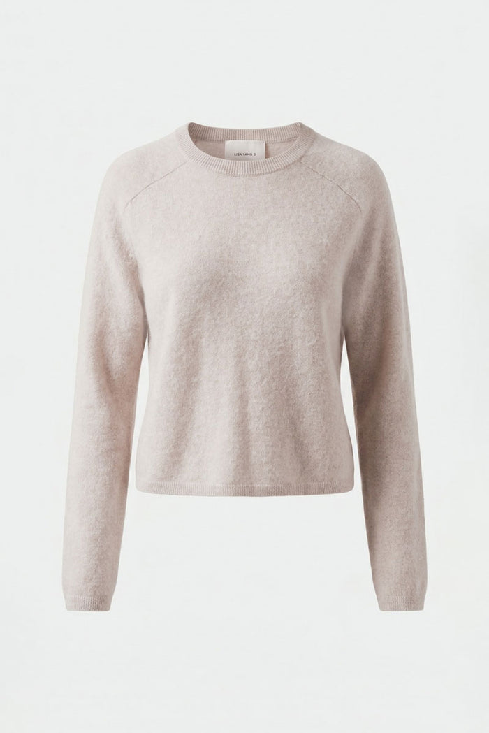 Lexia Brushed Cashmere Sweater - Sand Brushed