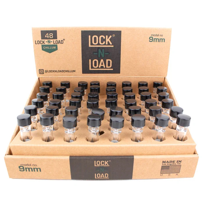 Lock-N-Load Glass Chillum Pipe 9mm