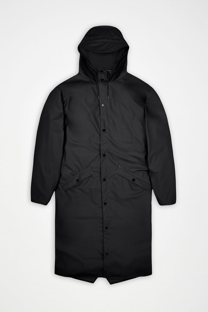 RAINS Longer Jacket Black Jacket