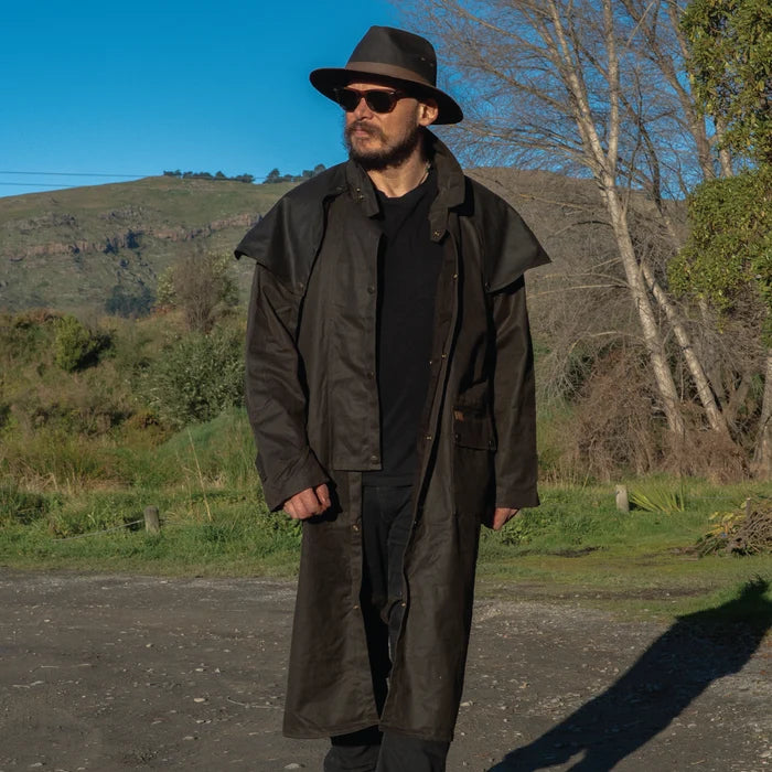 Low Riding Oilskin Coat - Outback Trading - Rain Jackets