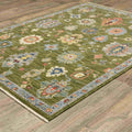 Oriental Weavers Area Rugs Lucca Area Rugs 2863e Oushak Green Wool-Nylon Blend In 8 Sizes
