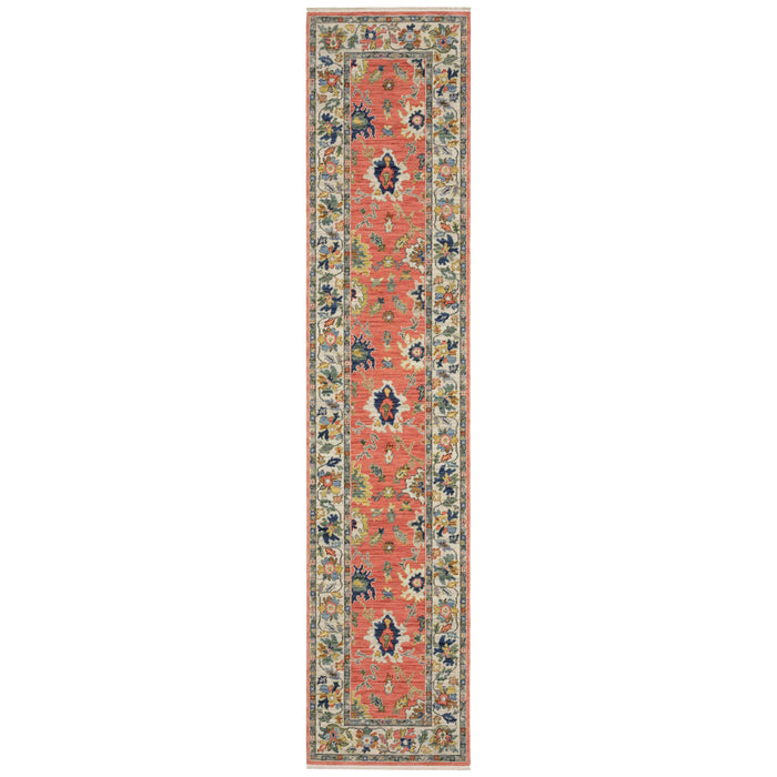 Oriental Weavers Area Rugs Lucca Area Rugs 2889b Oushak Rose Wool-Nylon Blend In 8 Sizes