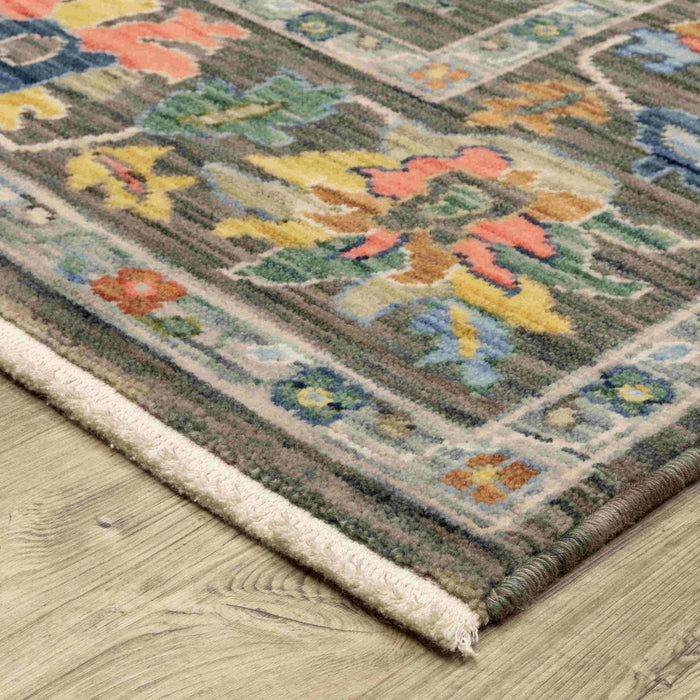 Oriental Weavers Area Rugs Lucca Area Rugs 2889e Oushak Grey Wool-Nylon Blend In 8 Sizes