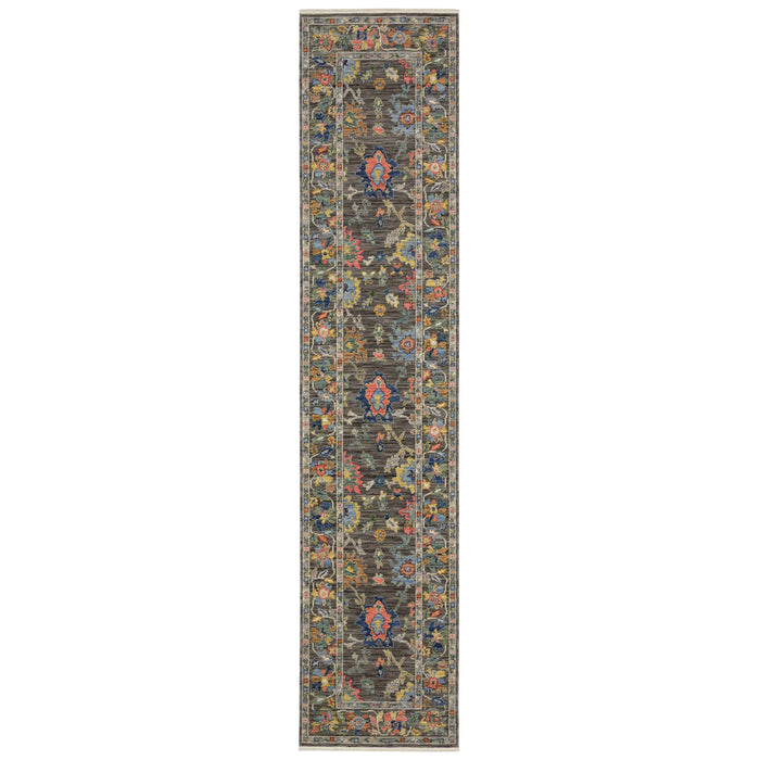 Oriental Weavers Area Rugs Lucca Area Rugs 2889e Oushak Grey Wool-Nylon Blend In 8 Sizes
