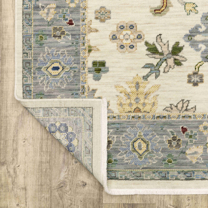 Oriental Weavers Area Rugs Lucca Area Rugs 846h Oushak Ivory Wool-Nylon Blend In 8 Sizes