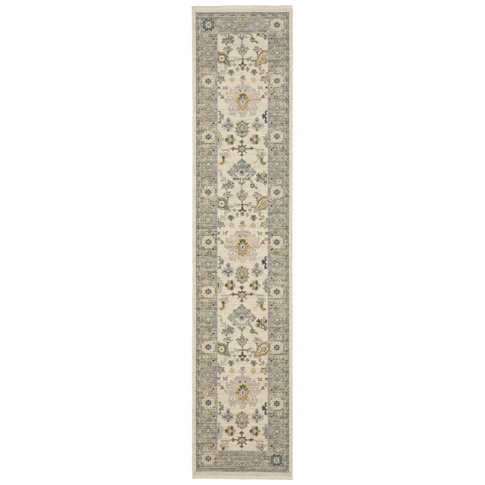 Oriental Weavers Area Rugs Lucca Area Rugs 846h Oushak Ivory Wool-Nylon Blend In 8 Sizes