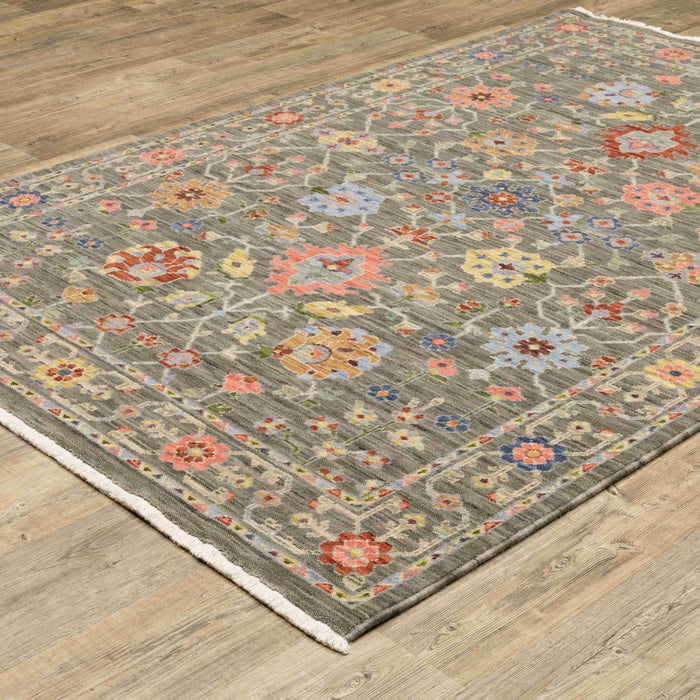 Oriental Weavers Area Rugs Lucca Area Rugs 93k Oushak Mocha Wool-Nylon Blend In 8 Sizes