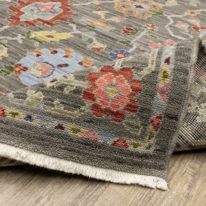 Oriental Weavers Area Rugs Lucca Area Rugs 93k Oushak Mocha Wool-Nylon Blend In 8 Sizes