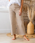 Mae Wide Leg Cropped Jeans - Color Options Available! Zenana Ash Mocha
