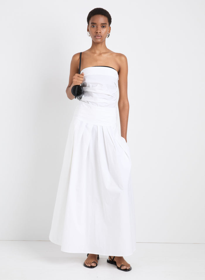 Maisy Strapless Top in Poplin