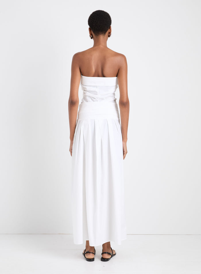 Maisy Strapless Top in Poplin