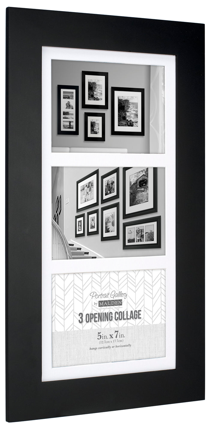 Malden 3 opening 5X7 Manhattan Black Frame