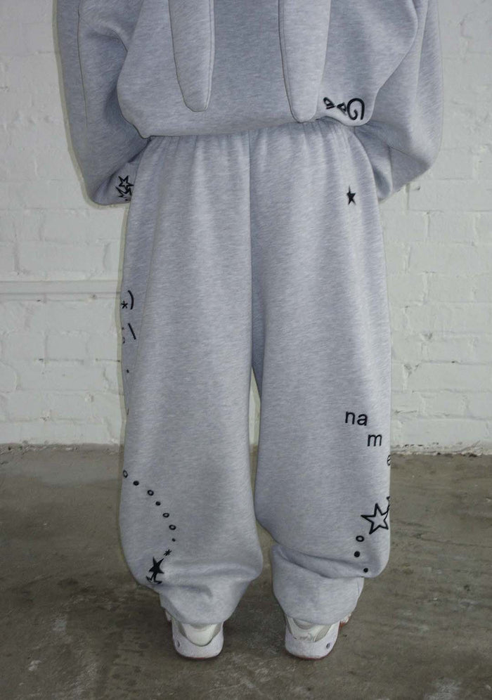 MALFUNCTION SWEATPANTS GREY MARL