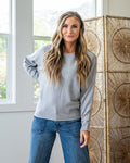 Marley Dolman Sleeve Lightweight Sweater - Heather Gray SALE Staccato