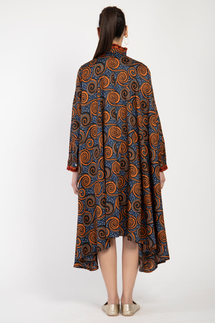 Marwa Cotton Tribal Print Dress