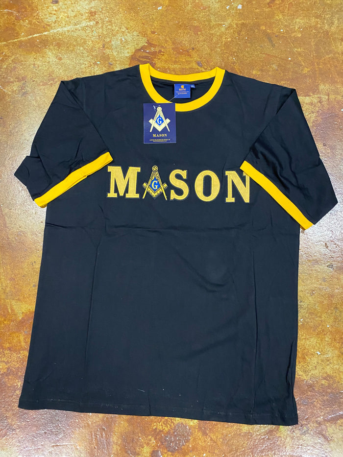 MASON Stitch Letter Ringer Tee