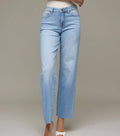 Medium Light Clean Stretch Mid Rise Classic Straight