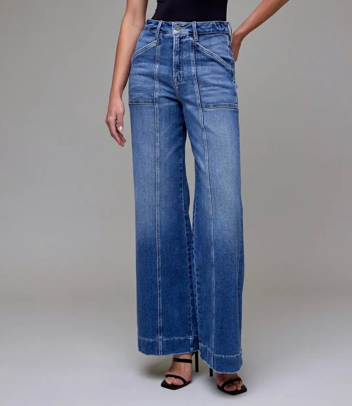 Medium Wash Comfort Flare