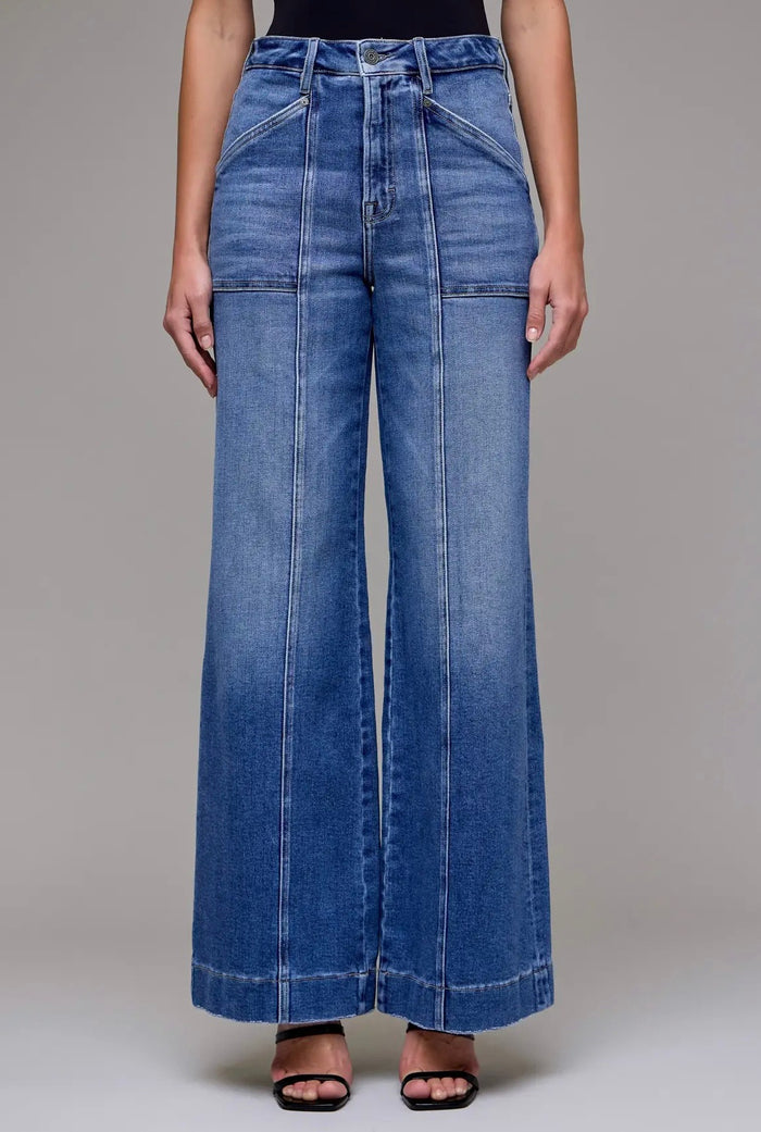 Medium Wash Comfort Flare