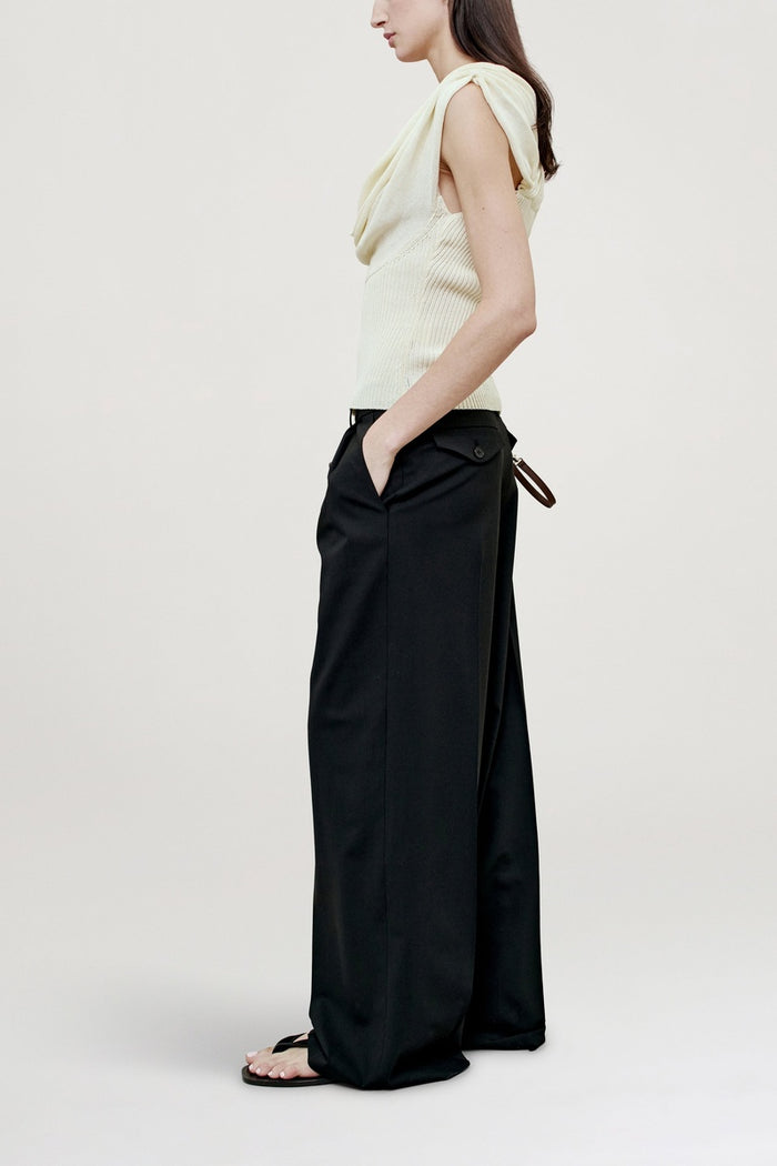 Meeka Cowl Neck Tank - Vanilla
