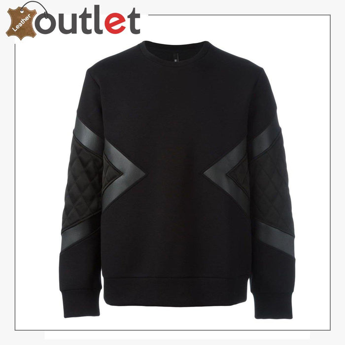 Genuine Leather cotton and Leather Shirt - Leather Outlet