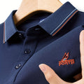 Men’s Navy Blue Slim Fit Polo T-Shirt MPT-716 Front View UAE”