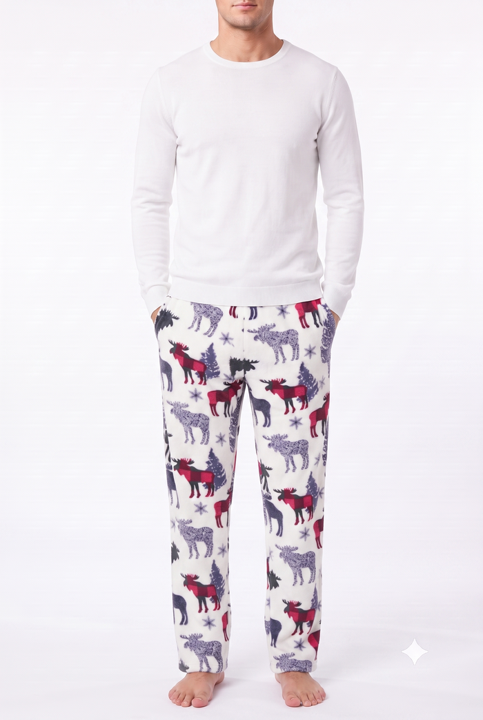 Men's Pajamas Green Buffalo