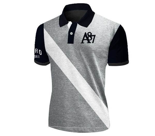 Model wearing men’s polo casual outfit UAE