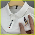Slim fit men’s white polo Dubai