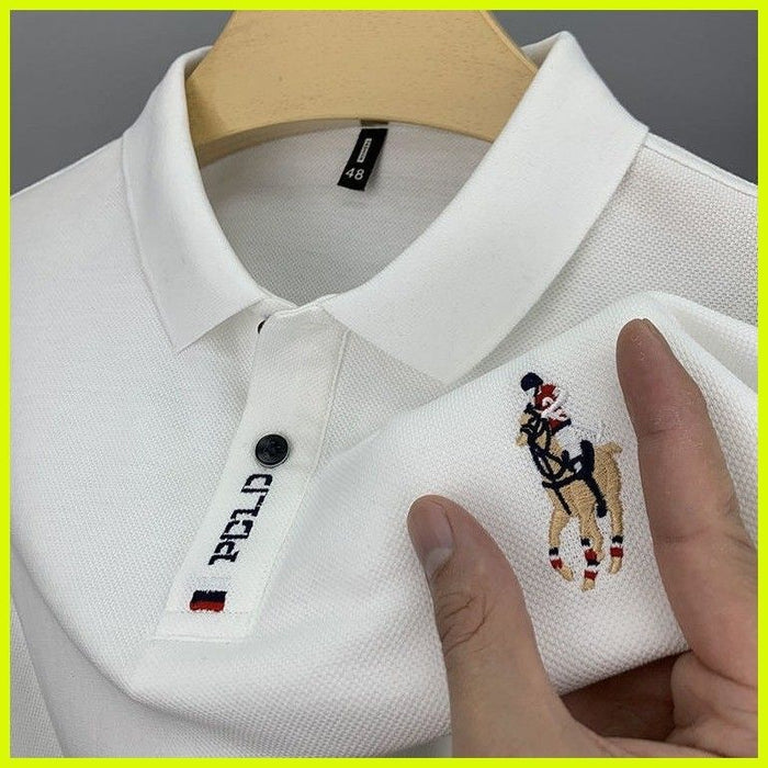 Slim fit men’s white polo Dubai