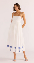 MINKPINK Isadora Embroidered Mid Dress